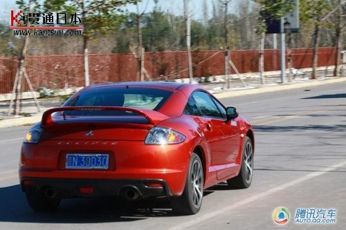 前驱跑车王者 腾讯试驾三菱伊柯丽斯跑车